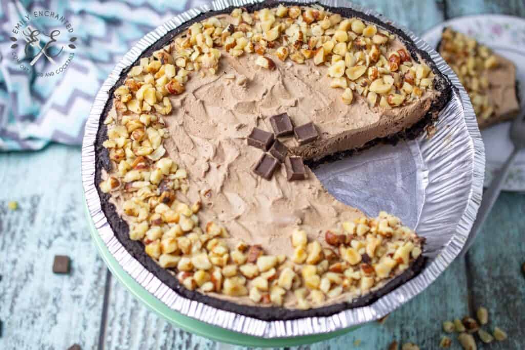 No Bake Nutella, Peanut Butter and Marshmallow Pie Recipe