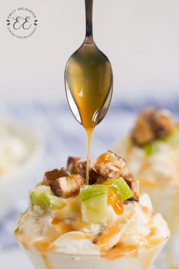 Caramel Apple Salad with Snickers