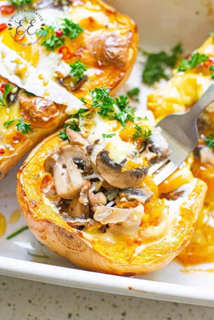 Stuffed Butternut Squash with Egg