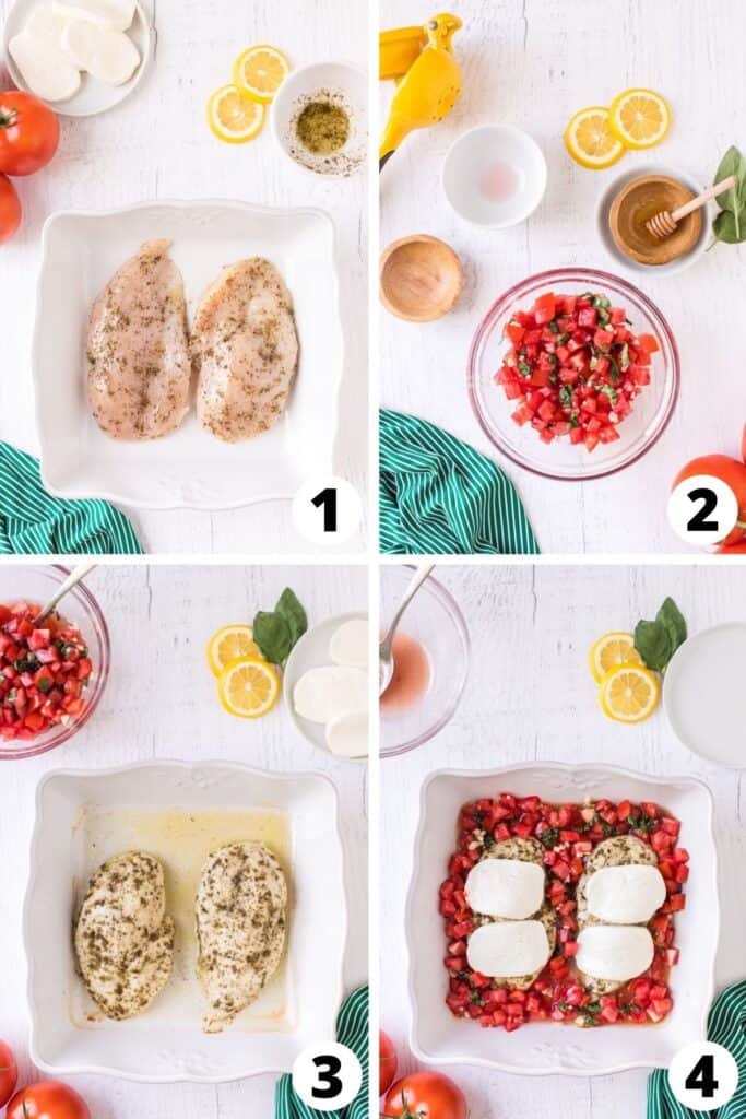 How to Bake Chicken Breast with Bruschetta Topping