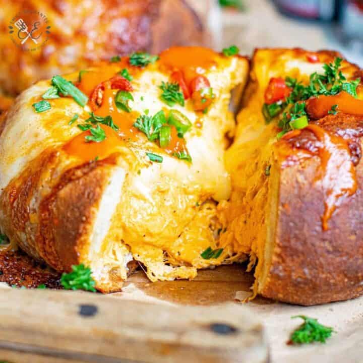 Buffalo Chicken Stuffed Bread