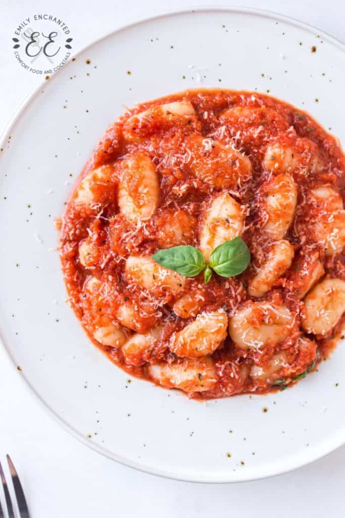 Gnocchi with Homemade Pasta Sauce Recipe
