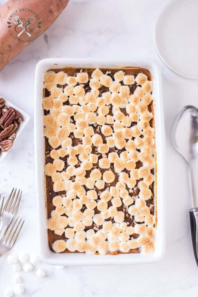 Holiday Sweet Potato Side Dish with Marshmallows