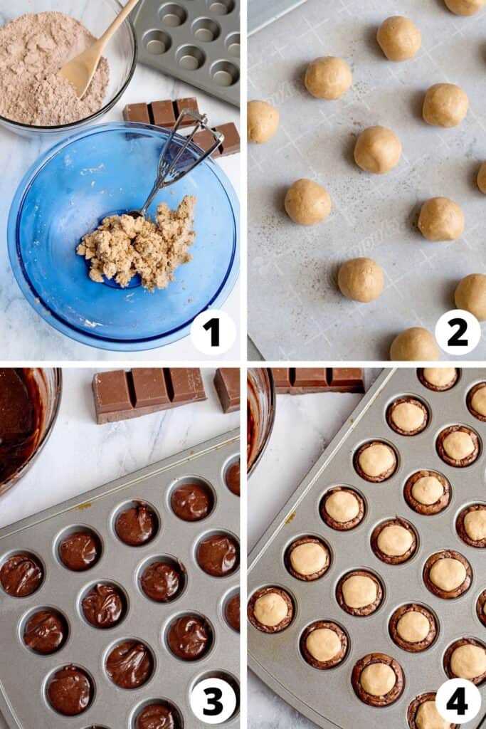 Brownie Peanut Butter Bites Brownie Peanut Butter Bites