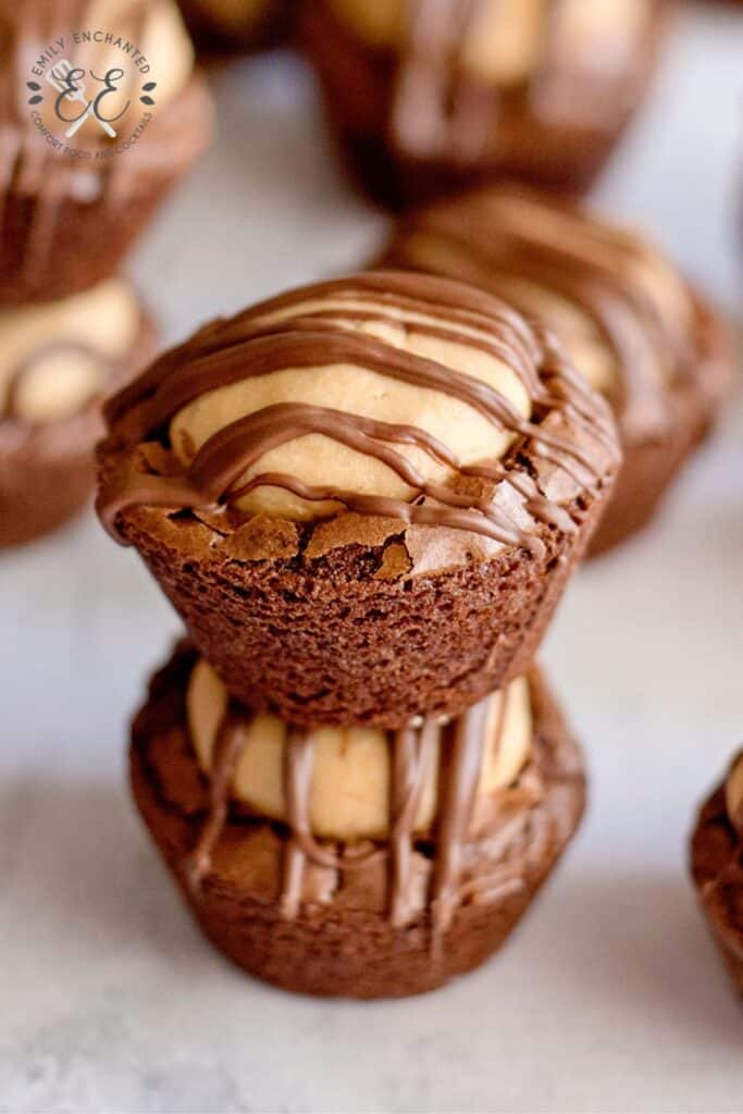 Mini Peanut Butter Brownie Bites