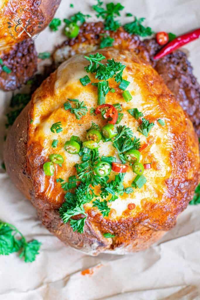 Buffalo Chicken Stuffed Bread Bowl