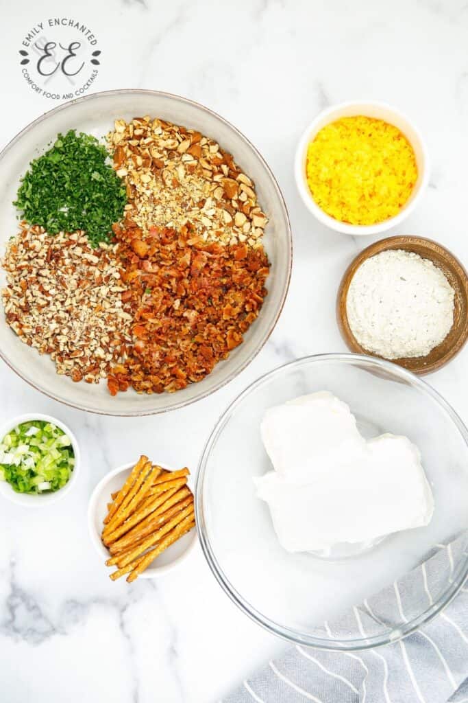 Bacon Cheddar Cheese Ball Ingredients Bacon Cheese Ball Ingredients