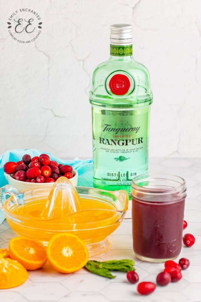 Christmas Gin and Juice Ingredients Christmas Gin and Juice Ingredients