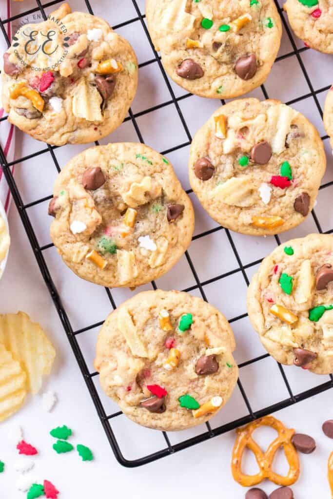 Christmas Cookies with Potato Chips