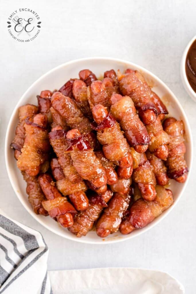 Caramelized Lil Smokies with Bacon