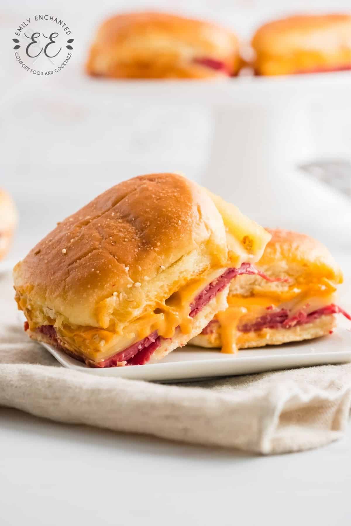 Corned Beef Sliders with Thousand Island Dressing