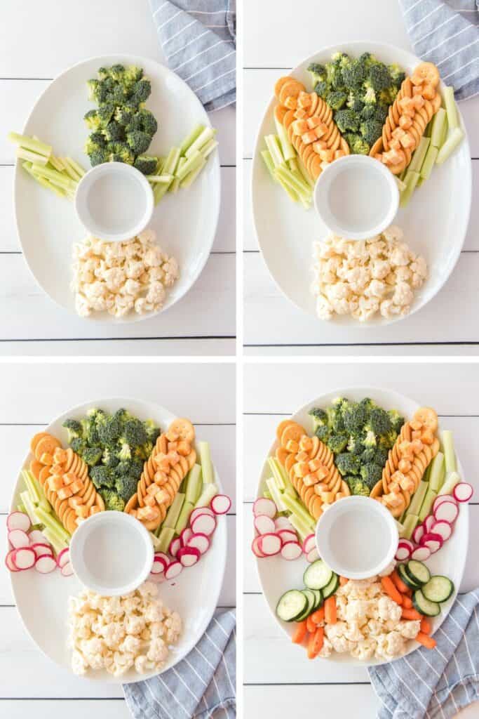 How to Assemble Vegetables in the Shape of a Bunny Rabbit