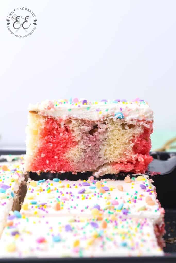 Easter Poke Cake with Grape and Strawberry Easter Poke Cake with Grape and Strawberry
