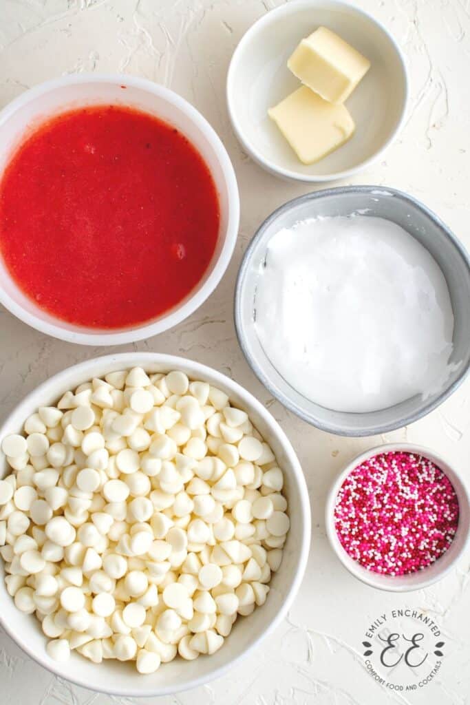 Strawberry Fudge Ingredients Strawberry Fudge Ingredients