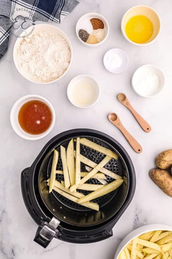 How to make thick cut fries in an air fryer