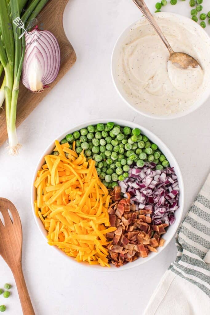 Pea Salad Ingredients