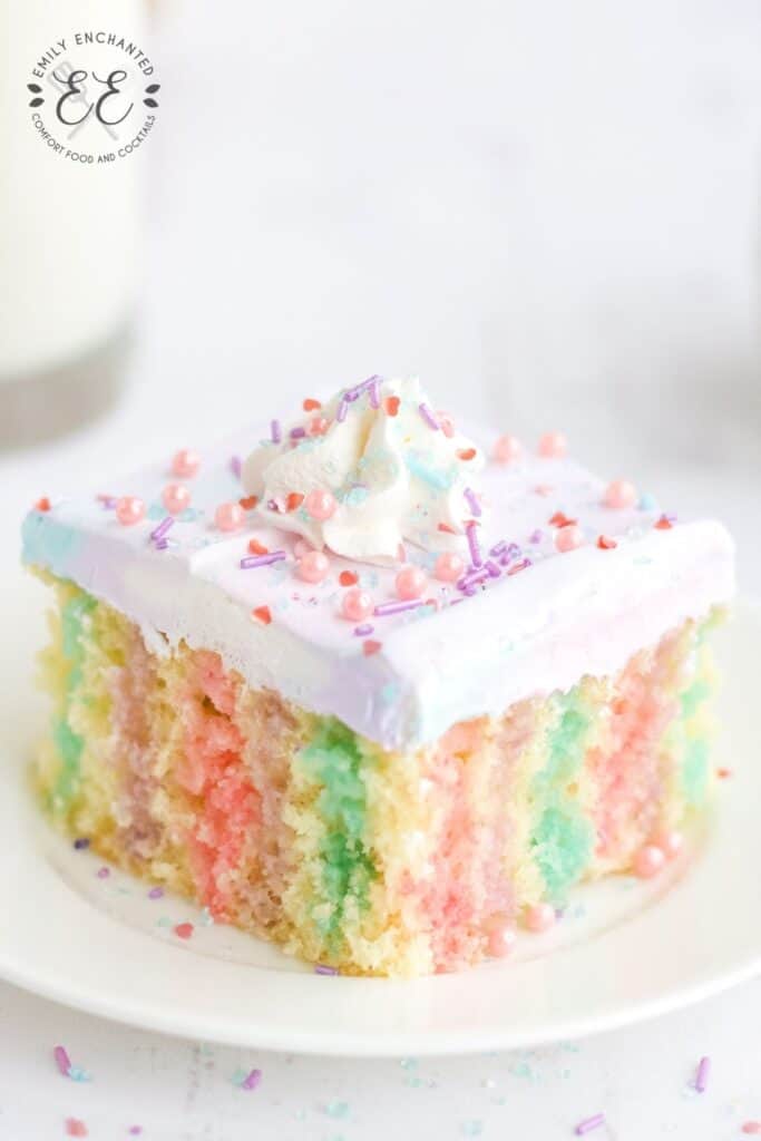 Unicorn Poke Cake