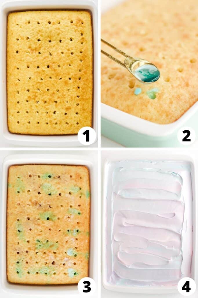 Unicorn Poke Cake Unicorn Poke Cake