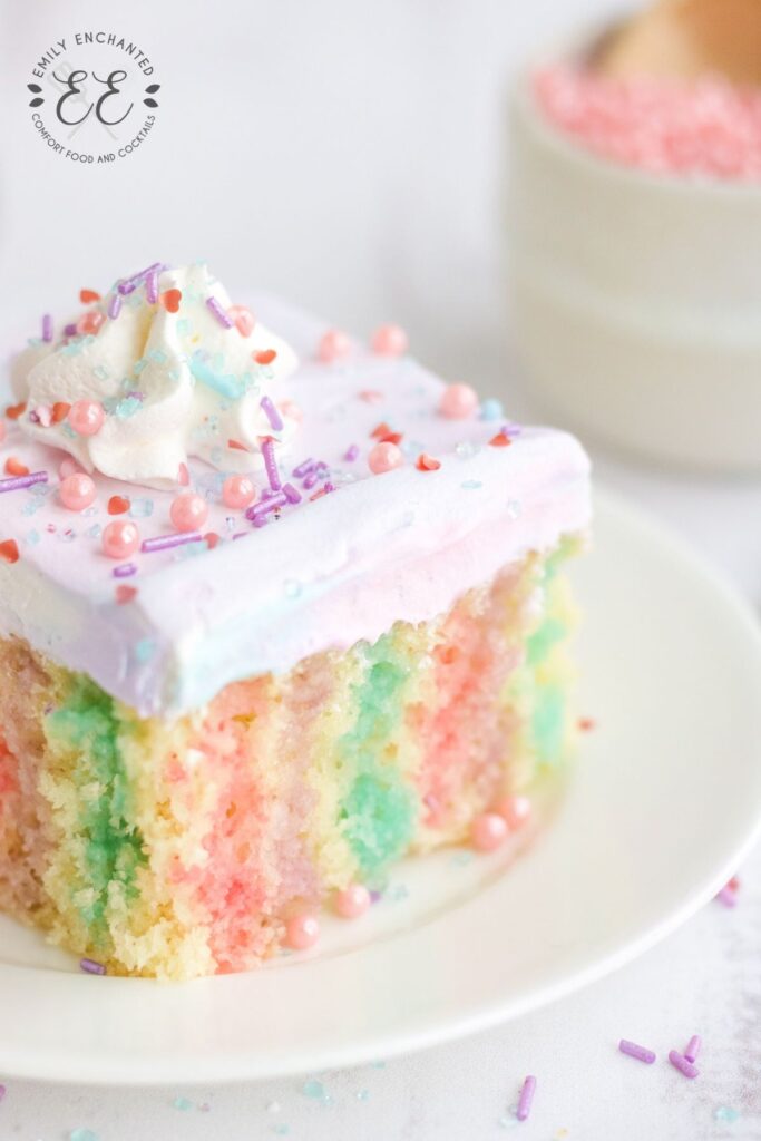 Unicorn Poke Cake