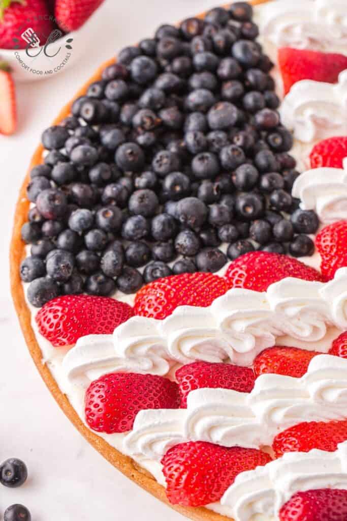 Patriotic Dessert Pizza