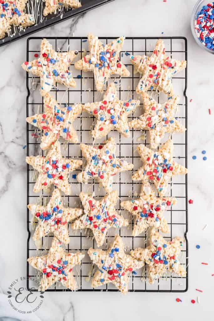 Patriotic Rice Crispy Treats Patriotic Rice Crispy Treats