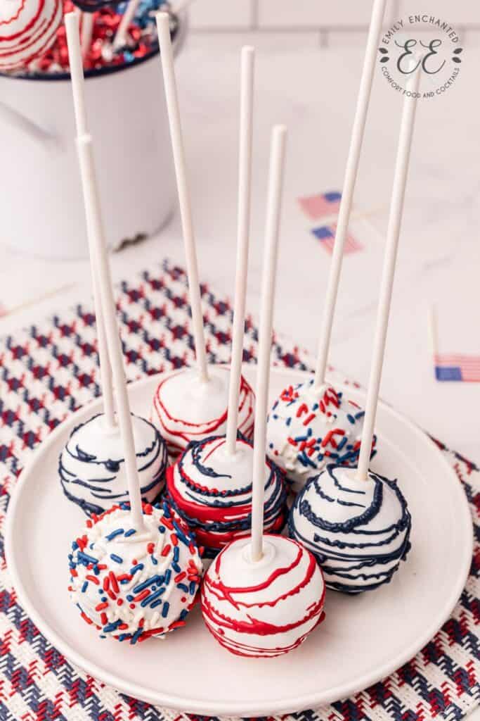 Fourth of July Cake Balls