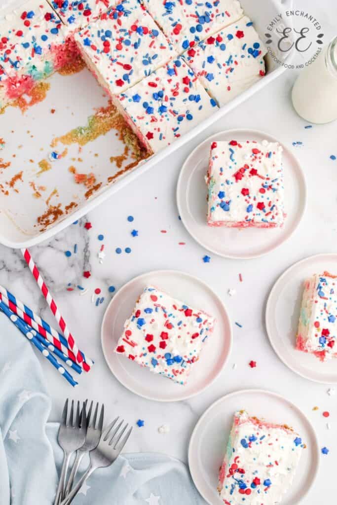 4th of July Jello Cake