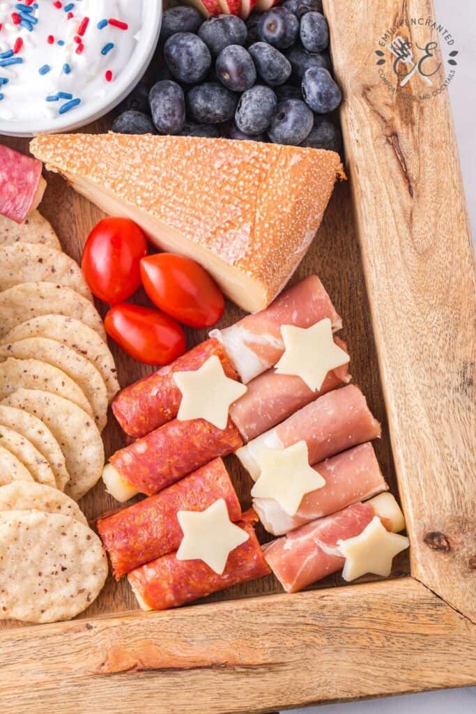 patriotic snack board