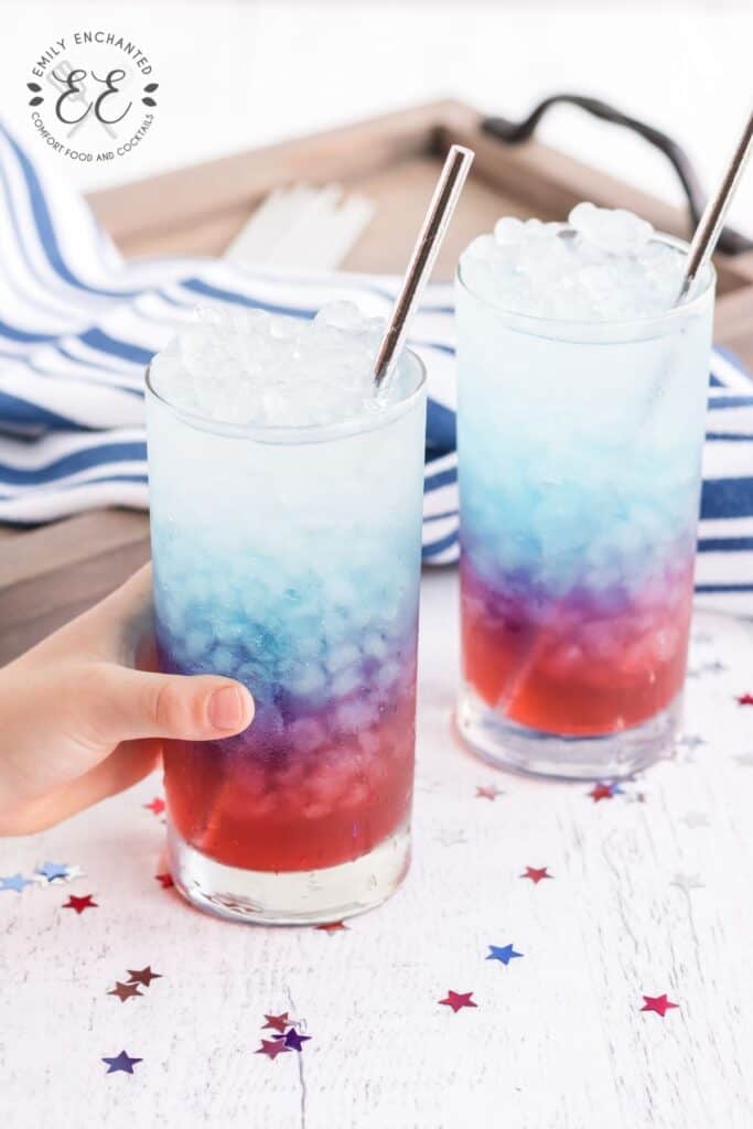 4th of July Layered Drink 4th of July Layered Drink