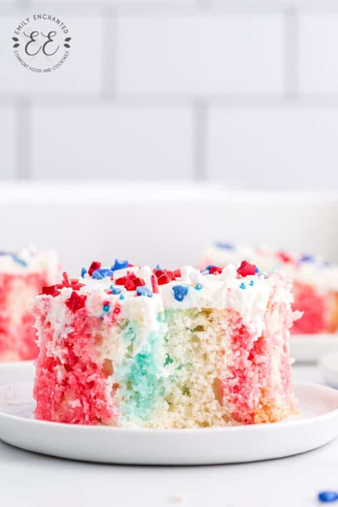 Patriotic Jello Poke Cake