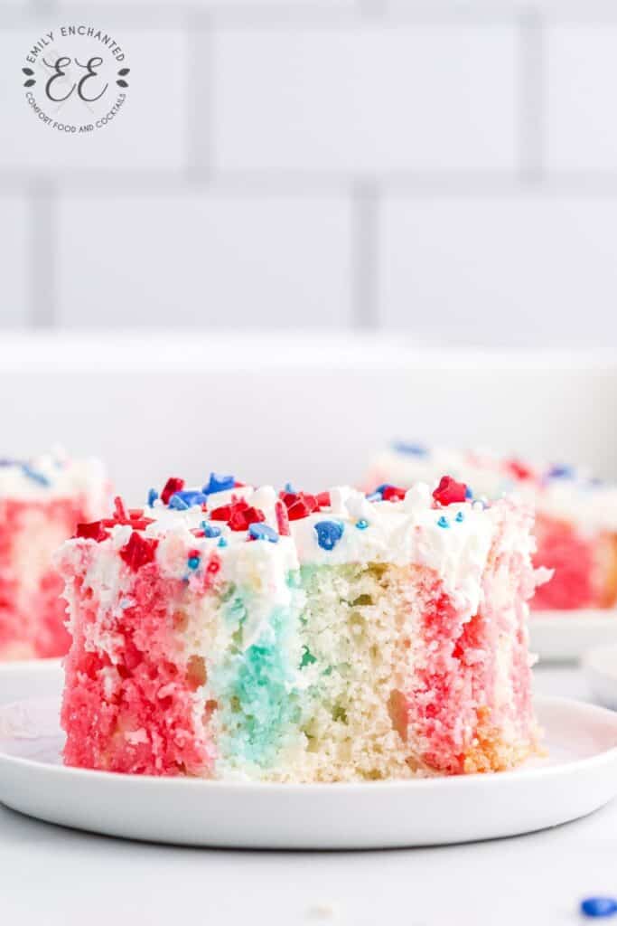 Patriotic Jello Poke Cake Patriotic Jello Poke Cake