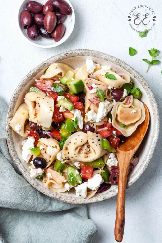 Greek Pasta Salad with Tortellini