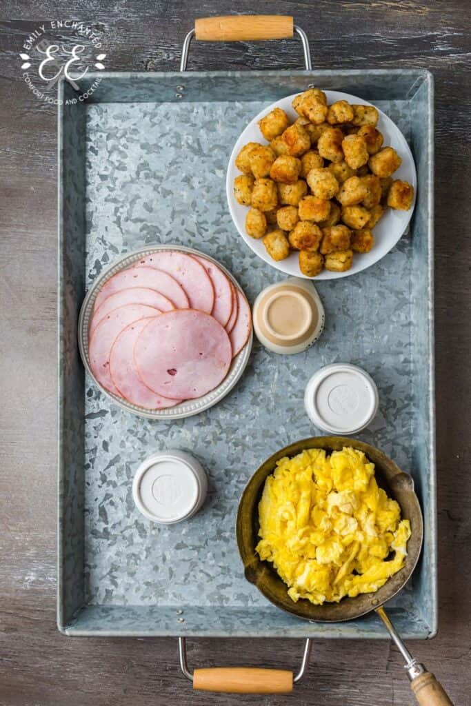 Breakfast Charcuterie Board Assembly