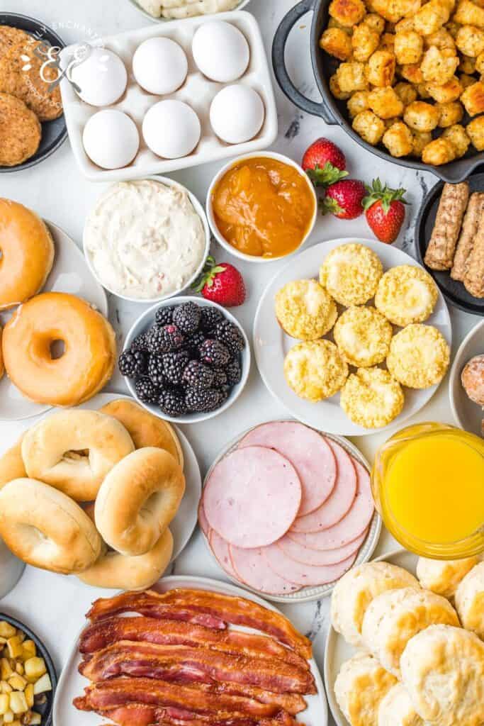 Breakfast Charcuterie Board Ingredients Ingredients for Breakfast Charcuterie Board