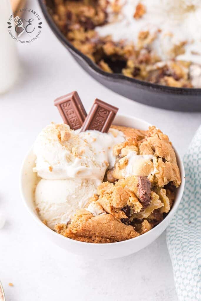 Smores Cookies with Ice Cream