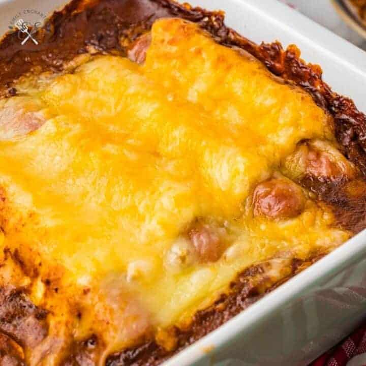 Cheesy Chili Dog Casserole