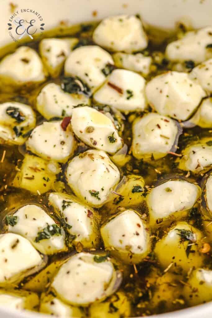 Olive Oil Marinated Mozzarella Balls