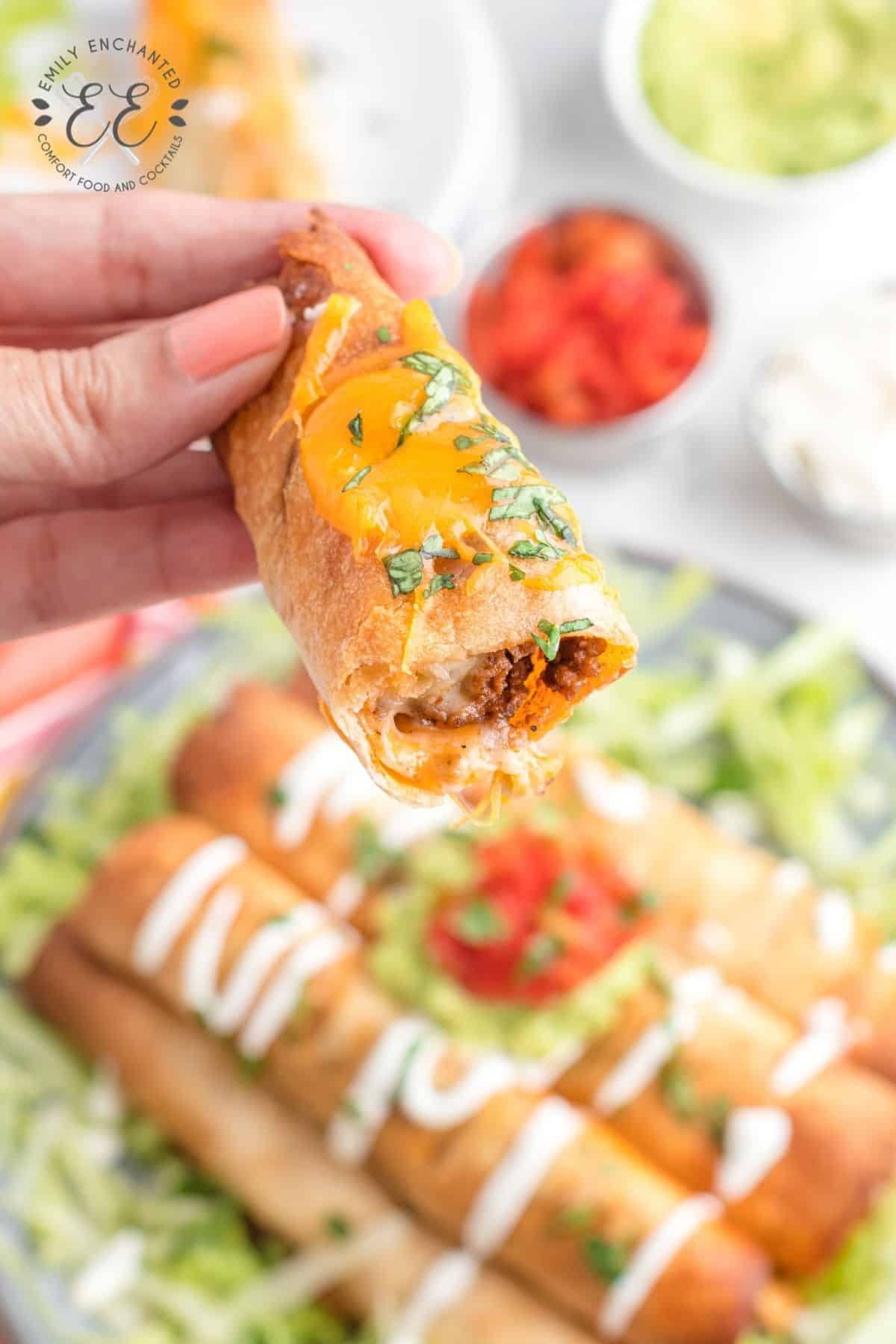 Air Fryer Rolled Tacos Air Fryer Rolled Tacos