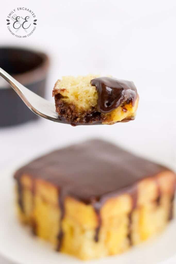 Boston Cream Pie Poke Cake