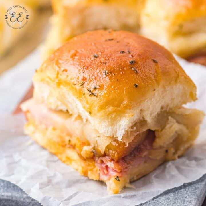 Hawaiian Ham and Cheese Sliders with Pineapple
