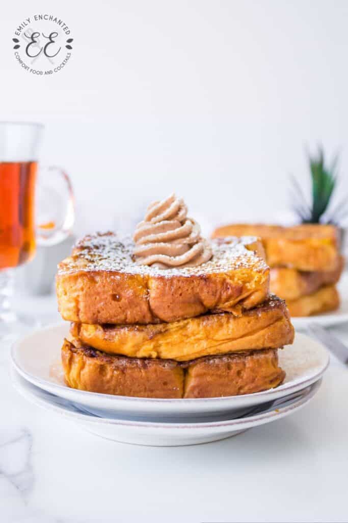 Pumpkin French Toast with Whipped Maple Cinnamon Butter