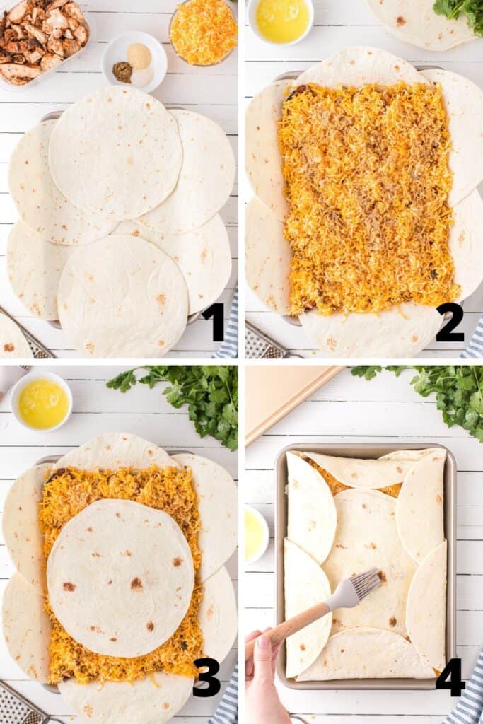 How to Bake Chicken Quesadillas