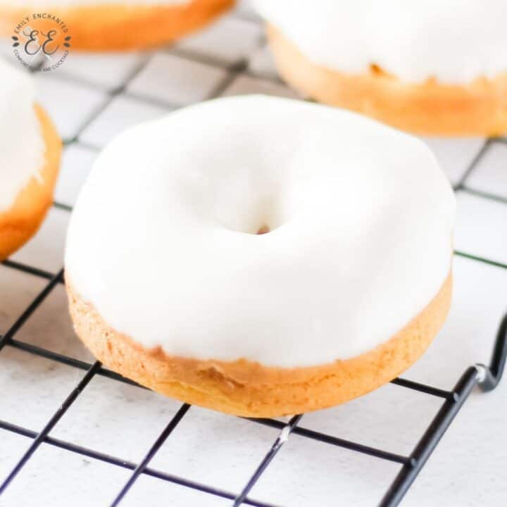 Pumpkin Doughnuts with Cream Cheese Glaze