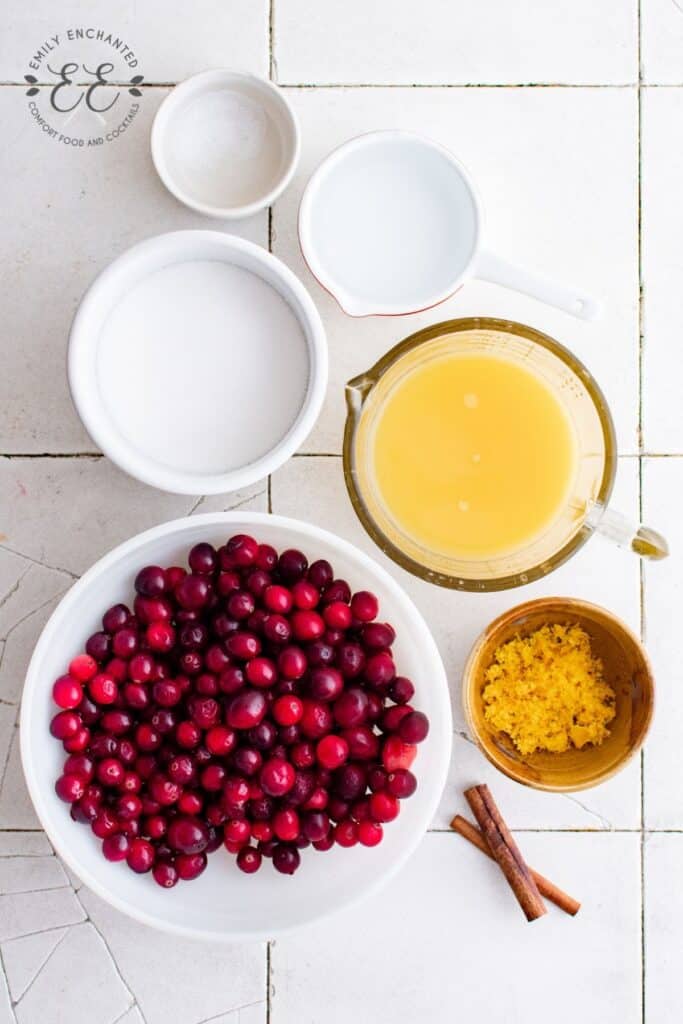 Cranberry Sauce Ingredients