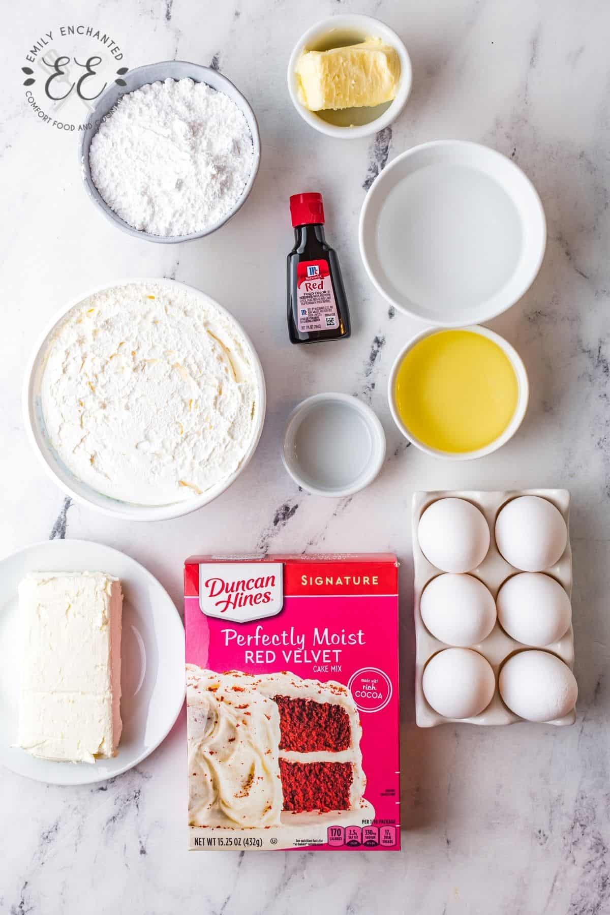 Red Velvet Cake Roll Ingredients