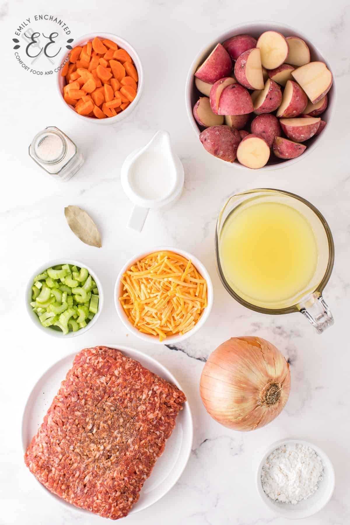 Sausage Potato Soup Ingredients