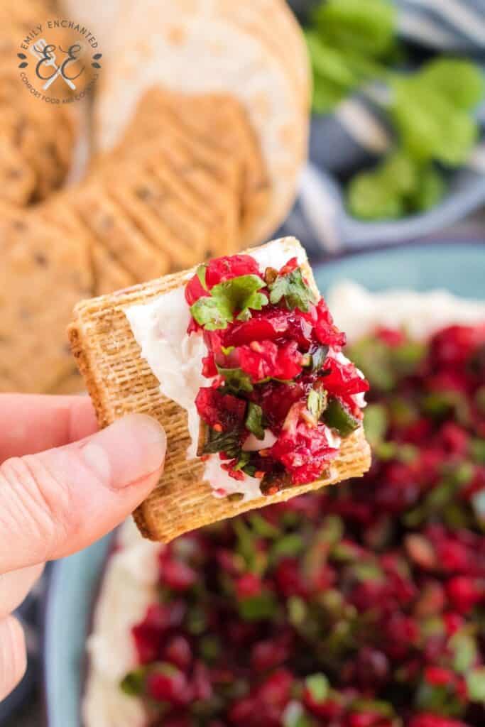 Cranberry Jalapeno Cream Cheese Appetizer