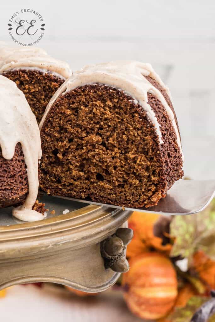 Best Gingerbread Bundt Cake with Cinnamon Glaze
