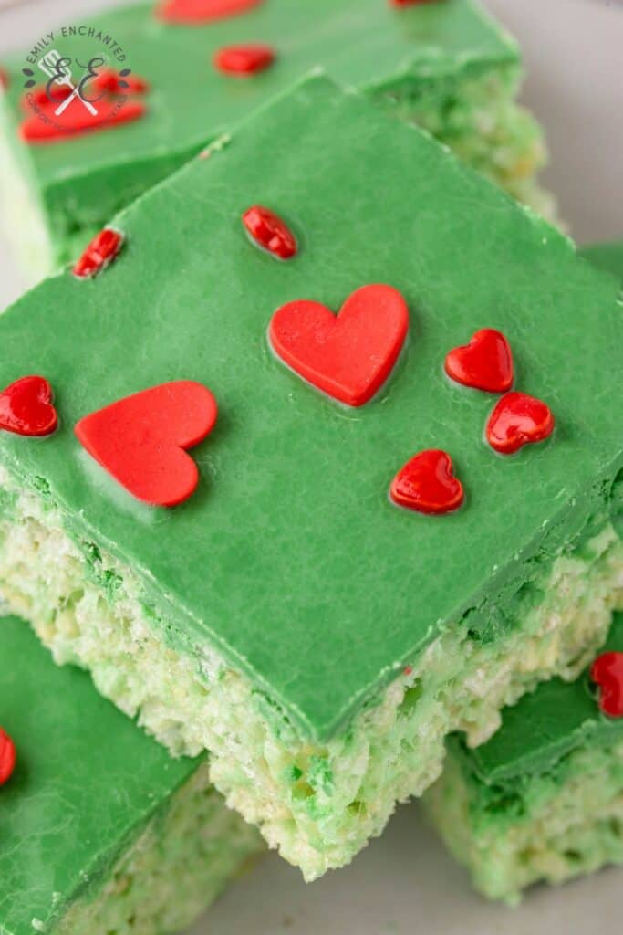 Green Rice Krispie Treats Green Rice Krispie Treats