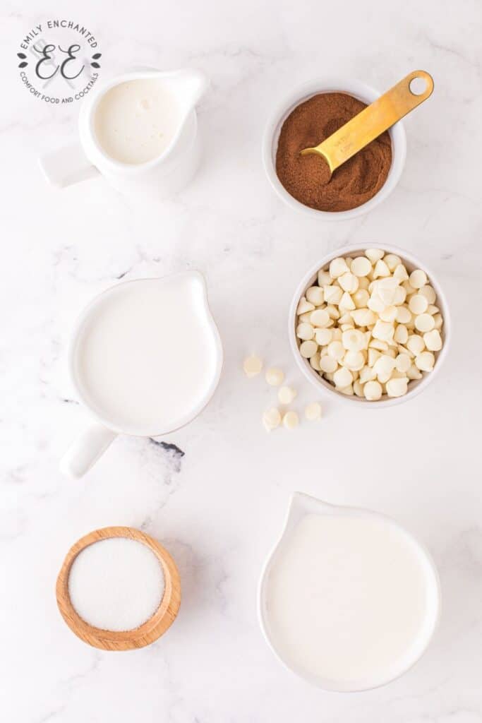 Snickerdoodle Hot Chocolate Ingredients